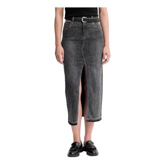 Gaud&igrave; Falda vaquera - Skirts - Mujer - Gris - W28