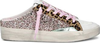 Crime London Sneakers Sk8 Deluxe Sabot leopardate - Rosa
