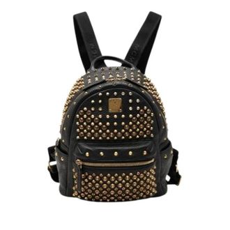 MCM Pre-owned Visetos Zaino - - Pre-owned - Donna - Nero - ONE SIZE