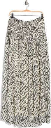 Diane Von F&uuml;rstenberg Natalie Maxi Skirt in Batik Dot Ivory/Black at Nordstrom Rack, Size Xx-Small