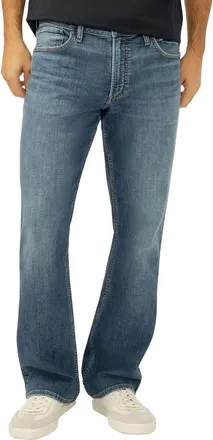 Silver Jeans Co Zac Relaxed Fit Straight Leg Jeans in Boulder at Nordstrom, Size 33 X 32