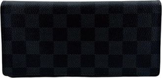 Louis Vuitton Black Damier Graphite Long Wallet (Bi-Fold) (Pre-Owned)