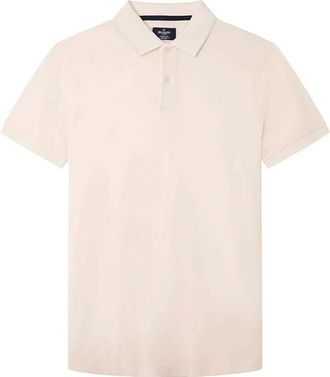 Hackett Tops, Heren, Beige, L, Katoen, Pima Cotton Polo Shirt