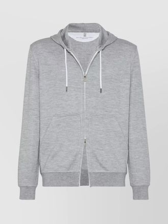 Brunello Cucinelli cashmere silk zip-up hoodie