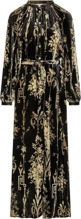 Pierre-Louis Mascia Abito lungo a fiori - Nero