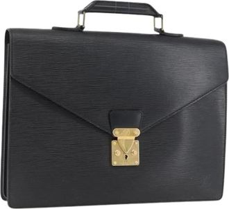 Louis Vuitton Pre-owned Handbags, female, Black, Size: ONE SIZE Pre-owned Epi Leather Briefcase