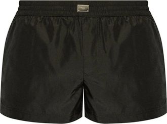 Dolce & Gabbana Zwemshorts met logo-embleem - Heren - Badkleding - Zwart - Maat: XL