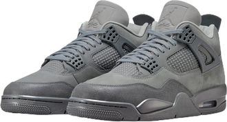 Nike Nike Boys Jordan 4 Retro Shoes, Smoke Grey/Iron Grey, 9.5 UK