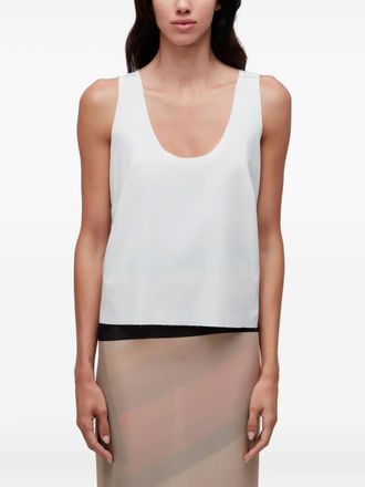 Osklen Tanktop met diepe ronde hals - Wit