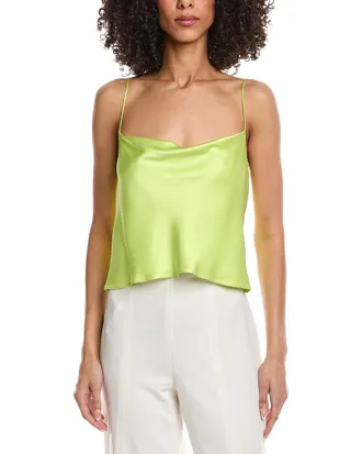 Sally Lapointe Satin Bias Cami Shirt