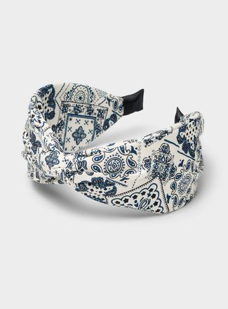 Simons Womens Paisley pattern knotted headband