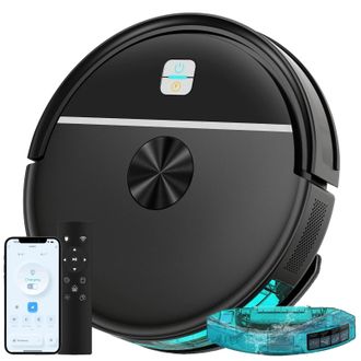 OEM Robot Aspirador, Succi&oacute;n De 8000 Pa, Sistema De Navegaci&oacute;n Inteligente, Negro