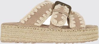 Mou Sandalo Jute in camoscio