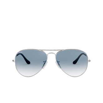 Ray-Ban Sunglasses, unisex, Gray, Size: 55 MM Classic Aviator Style Sunglasses