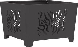 vidaXL Hoguera Negro 60 x 60 x 40 cm Acero laminado en frío Vidaxl