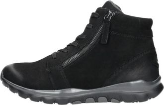 Gabor Rollingsoft Veterschoenen Hoog - Dames - Veterlaarzen - Zwart - 37 EU - Schoenen
