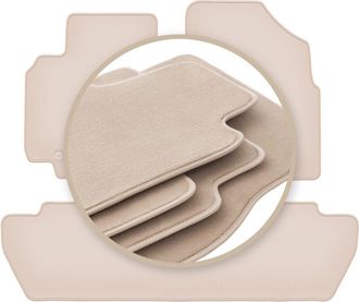 OEM Alfombrillas Premium Beige Para: Peugeot Partner Ii Kombivan, Tepee, 5 Plazas 2008-2018