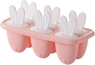 No Brand Molde Reutilizable Para Helados Con 4 Compartimentos Y Tapa Integrada Libre De Bpa Y F&aacute;cil De Desmoldar