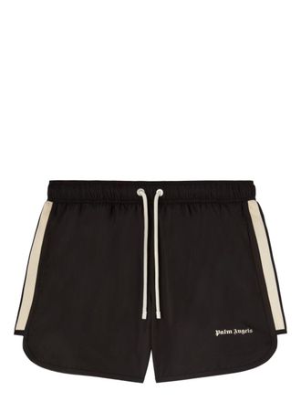 Palm Angels logo swim shorts - men - Polyester - L - Black