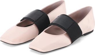 Givenchy Sliced Square Ballerinas - Dames - Ballerinas - Roze - 38 EU - Leer - Schoenen