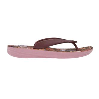FitFlop Jim Thompson leren platform-teenslippers voor dames (Bruin)