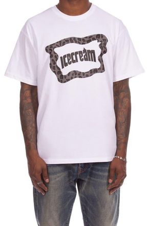 Icecream Leo Cotton Graphic T-Shirt in White at Nordstrom, Size Xx-Large