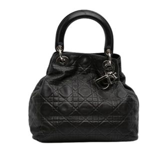 Dior Pre-owned Handbags, female, Black, Size: ONE SIZE Pre-owned Soft Lady Handbag
