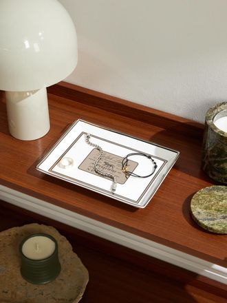 Ralph Lauren Home Wincott Logo-Print Porcelain Tray