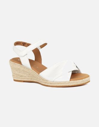Gabor Womens Moon Womens Wedge Heel Sandals - White - Size: 7.5