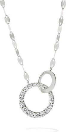 Lana Jewelry 14K Gold Diamond Interlocking Pendant Necklace in White Gold at Nordstrom, Size 16
