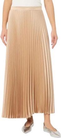 Max Mara Gonna Weekend - Dames - Midirokken - Beige - XS - Polyester - Rokken