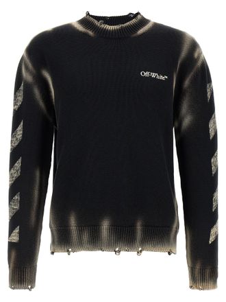 Off-white Mens Diag Arr Corrosion Sweater