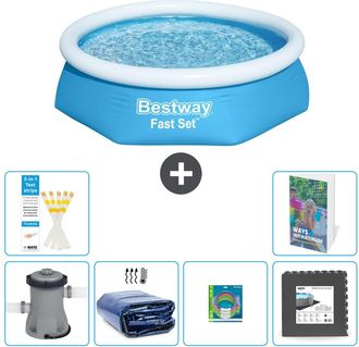 Bestway Piscina Bestway Fast Set Redonda - 244x61 Cm - 7-piezas S177