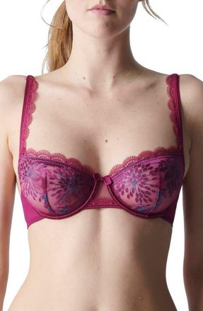 Simone Pérèle Singuliere Underwire Demi Bra in Syrah at Nordstrom, Size 32C