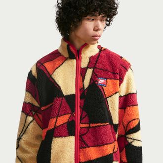 Nike Mens Club Winterized Fleece Full-Zip Jacket in Red | IM5857-657