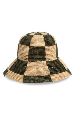 Brixton Redding Bucket Hat in Whitecap/Deep Forest at Nordstrom Rack, Size X-Small/small