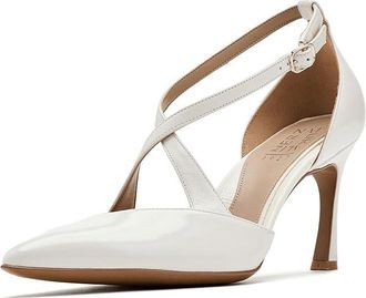 Naturalizer Angelina High Womens Heels Warm White Leather : 10.5 M (B)