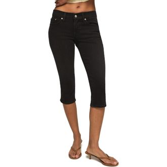 Lucky Brand Capri Jeans in Black Galaxy Wash at Nordstrom, Size 28 X