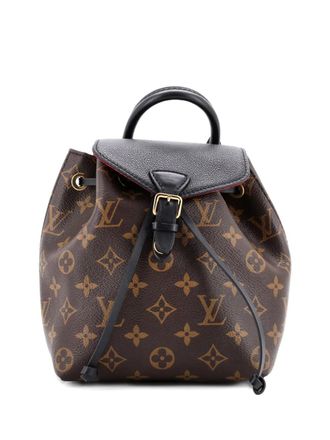 Louis Vuitton Montsouris NM Monogram Canvas with Leather BB backpack - Zwart