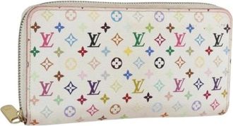 Louis Vuitton Pre-owned Wallets, female, White, Size: ONE SIZE Pre-owned Canvas Wallet