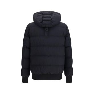 Moose Knuckles Quilted Nylon Down Jacket - Black