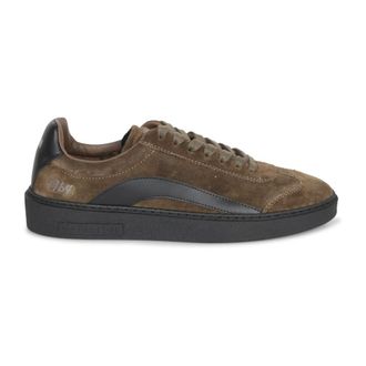 Dsquared2 Schoenen, Heren, Groen, 41 EU, Suède, Militair Groene Suède Sneakers