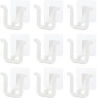 OEM Zapatero De Pared Con 9 Ganchos, Autoadhesivo, De Acr&iacute;lico, Ahorra Espacio, Para Puertas De Ba&ntilde;o, Cocina O Armario. - Crezuo