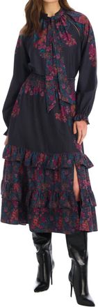 Allison New York Georgia Midi Skirt In Painterly Floral