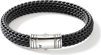 John Hardy Mens Woven Bracelet in Silver at Nordstrom, Size X-Large