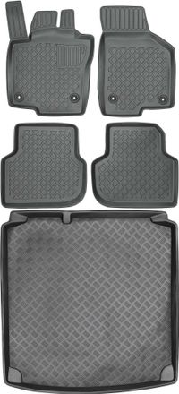OEM Juego De Alfombrillas Para Coche Y Maletero Para Volkswagen Jetta Vi Sed&aacute;n (2011-2018)