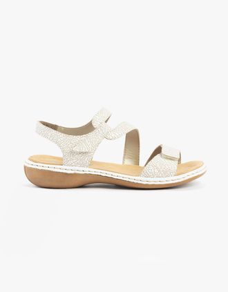Rieker Womens Rieker 659C7-81 Womens Sandals White - Size: 3.5