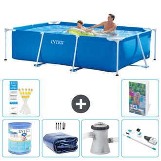 Intex Piscina Con Estructura Rectangular - 260x160x65 Cm - 7-piezas S27