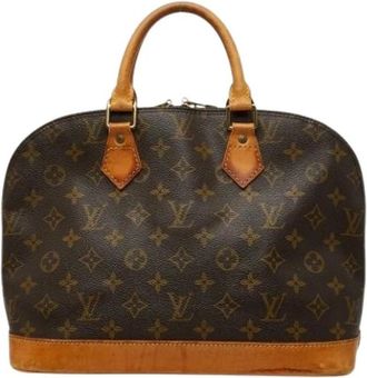 Louis Vuitton Pre-owned Vintage Handbag - Dames - Vintage Handtas - Bruin - ONE Size - Leer - Vintage