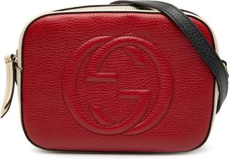 Gucci Pre-owned Cross Body Bags, female, Red, Size: ONE SIZE Pre-owned Leather Camera Bag
